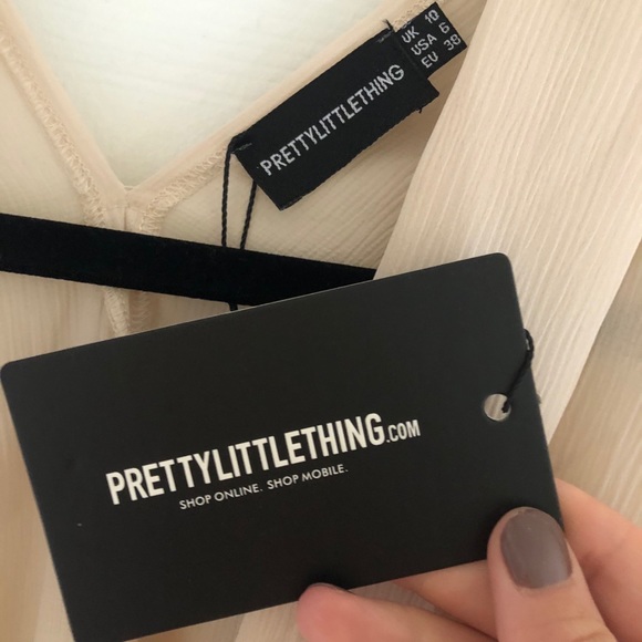 Tan blouse from pretty little thing - Picture 3 of 3